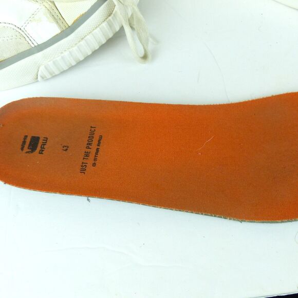 G-Star Raw Scuba High Top Fashion Sneaker Men 43 EU 10 US M White Techwear FLAWS - Picture 15 of 16